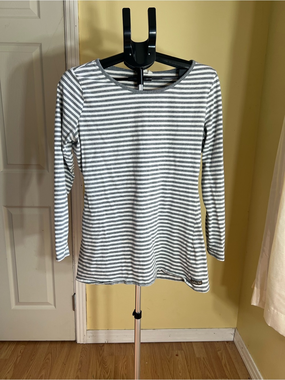 Matilda Jane Gray & White Striped Long-Sleeve Tee